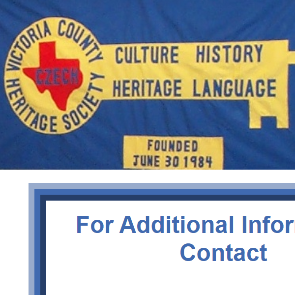 Czech Speaking Organizations in USA - Victoria County Czech Heritage Society
